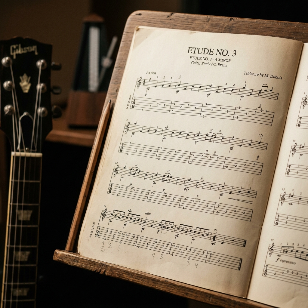 Exemplo de Tablatura