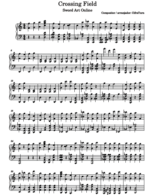 Partitura Cover